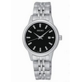 Seiko Women's Prime Stainless Steel Black Dial Watch